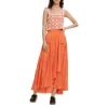 Wholesale ✨ Maje Crinkled Satin Maxi 👗 Skirt Orange ✔️ -Women's dress Shop unnamed file 920