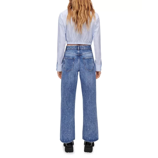 Budget π₯ Maje Pistar Rhinestone Boyfriend π Jeans In Blue π 5 Budget π₯ Maje Pistar Rhinestone Boyfriend π Jeans In Blue π - Image 3
