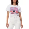 Best Sale ✨ Maje Vision Embellished Graphic Print Tee White 🤩 -Women's dress Shop unnamed file 939