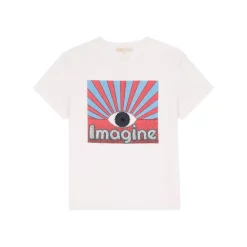 Best Sale ✨ Maje Vision Embellished Graphic Print Tee White 🤩 -Women's dress Shop unnamed file 942