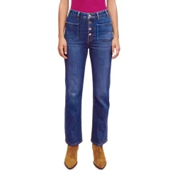 Women's dress Shop 4 New π€© Maje Passiony High Rise Straight π Jeans In Blue β€οΈ