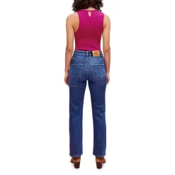 New 🤩 Maje Passiony High Rise Straight 👖 Jeans In Blue ❤️ -Women's dress Shop unnamed file 954